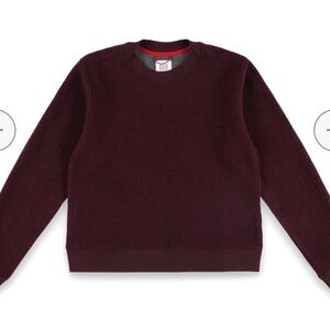 Topo Designs Women’s Global Sweater - Burgundy